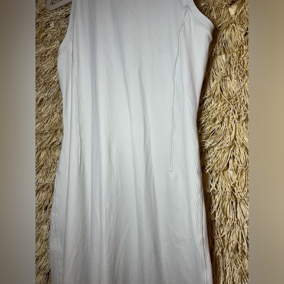 Lululemon•All Aligned Ribbed Midi Dress• Nulu Contour Rib• Bone NEW•NWOT•Size 6 - Picture 9 of 15